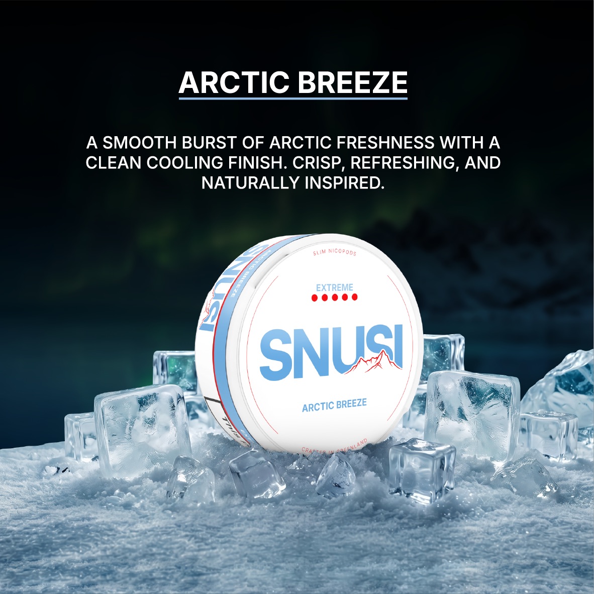 Arctic Breeze — SNUSI nicotine pouches