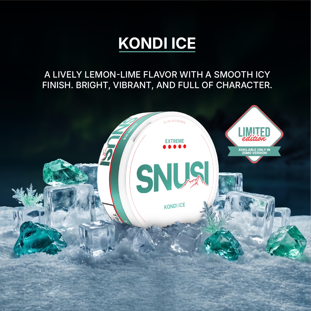 Kondi Ice — SNUSI nicotine pouches