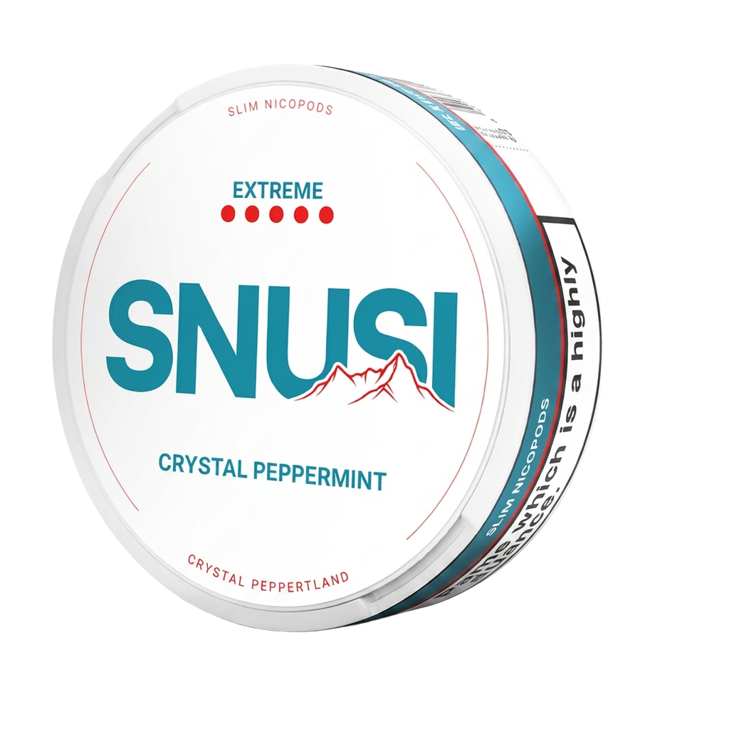 Crystal Peppermint — SNUSI nicotine pouches